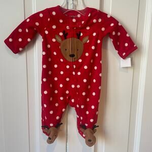 Carter's New Born Reindeer Fleece Sleeper
